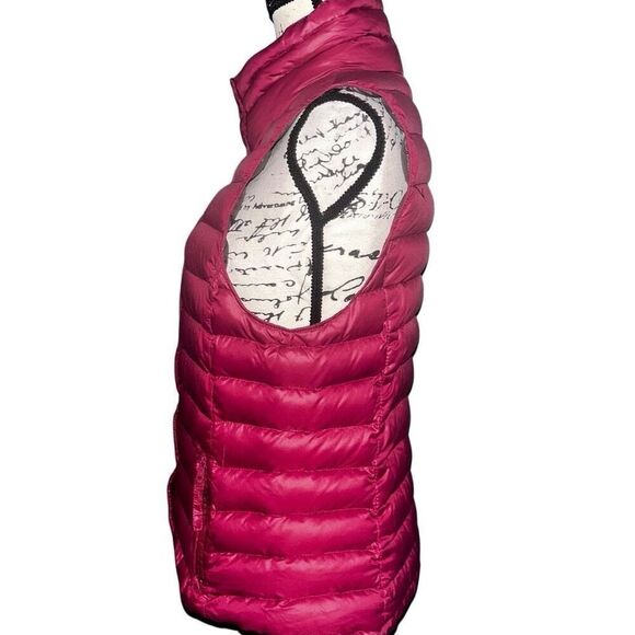 Gap hot pink puffer sleeveless coat large - Picture 4 of 9